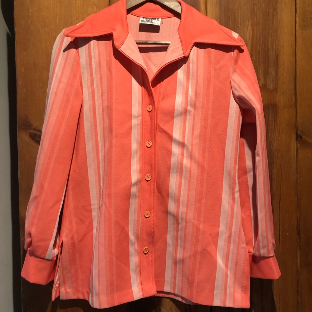 Vintage Polyester Pointed Collar